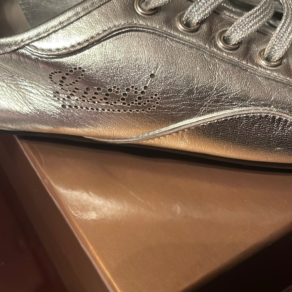 Silver Gucci Sneakers 36